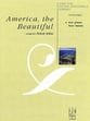 America the Beautiful piano sheet music cover